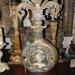 Durans Decors - Handcrafted Fleur de Lis Bottle