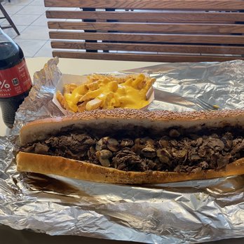 Gaetano's Cheesesteaks - large 17" mushroom, onion and extra cheese with cheese fries. - Cheesesteaks Near Me - Hamilton Township, New Jersey Gaetano's Cheesesteaks - large 17" mushroom, onion and extra cheese with cheese fries. - Cheesesteaks Near Me - Hamilton Township, New Jersey