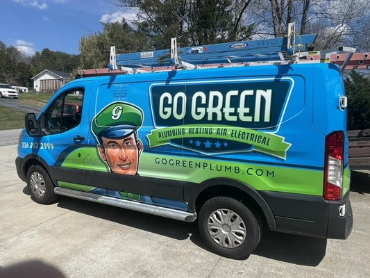 Go Green Plumbing, Heating, Air & Electrical Logo