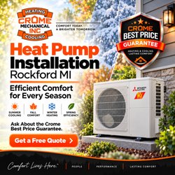 Crome Mechanical Heating & Cooling - Heat Pump Installation Rockford MI and surrounding area