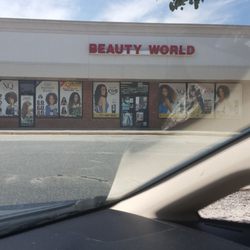 Beauty World - Front of store located in Food Lion shopping center.