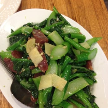 Mini Garden Orient Cuisine - Chinese broccoli with lup Chong. Delicious! - Cantonese Near Me - Honolulu, Hawaii