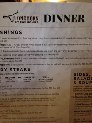 Menu photo 3 LongHorn Steakhouse Johnson City, TN Menu photo 3 LongHorn Steakhouse Johnson City, TN