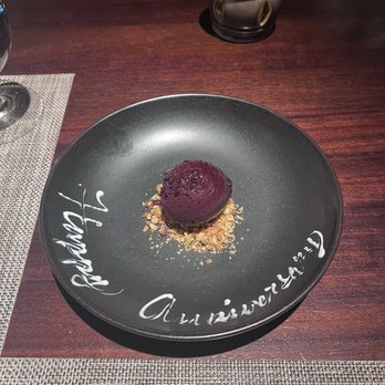 Bludorn - Anniversary dessert - New American Near Me - Houston, Texas Bludorn - Anniversary dessert - New American Near Me - Houston, Texas