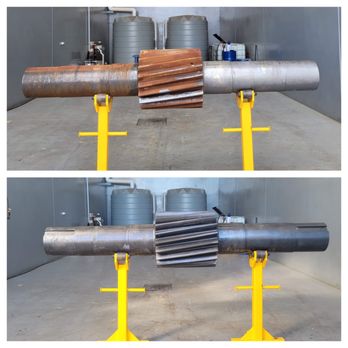 MacK Laser Restoration - Saved company costs by avoiding dismantling and hiring movers. Removed surface layers of corrosion onsite, no blasting facility needed. - Damage Restoration Near Me - Huntington Park, California MacK Laser Restoration - Saved company costs by avoiding dismantling and hiring movers. Removed surface layers of corrosion onsite, no blasting facility needed. - Damage Restoration Near Me - Huntington Park, California