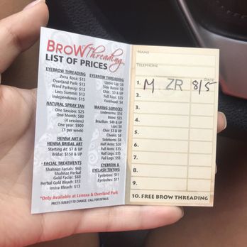 Brow Threading - Threading Services Near Me - Kansas City, Missouri