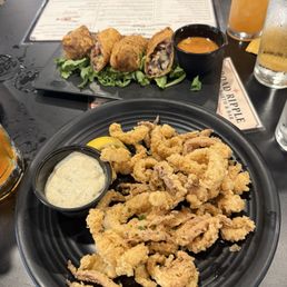 Calamari & shrimp and crab egg rolls Calamari & shrimp and crab egg rolls
