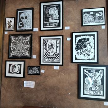Burn 'Em Brewing -  wall full of artwork - Brewpubs Near Me - Michigan City, Indiana