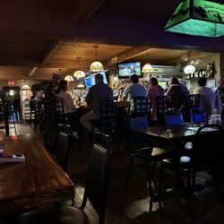 Packy's Pub - Friendly local customers in bar and restaurant area on a Friday night at Packy's Pub.