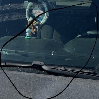 Tiger Auto Glass - Crack in windshield towards driver side area. Outside pov - Auto Glass Services Near Me - Chula Vista, California Tiger Auto Glass - Crack in windshield towards driver side area. Outside pov - Auto Glass Services Near Me - Chula Vista, California