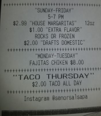 Menu photo 2 Senor Salsa Abington, PA