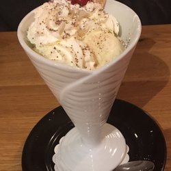 Alessandro's - Ice cream with brandy sauce, very good!!