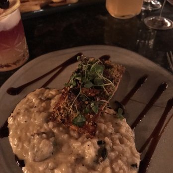 Prohibition - Bacon & Bread Crumb Crusted Salmon - Cocktail Bars Near Me - Murray, Utah