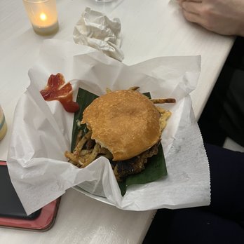 Frita Batidos - Pork chorizo burger - Cuban Near Me - Ann Arbor, Michigan