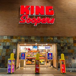 Exterior outside entrance of King Soopers - Denver, Colorado Exterior outside entrance of King Soopers - Denver, Colorado