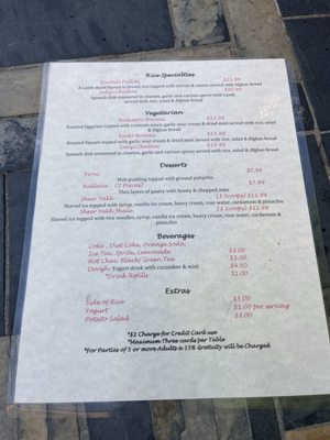 Menu photo 3 DeAfghanan Cuisine Fremont, CA