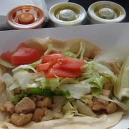 Chicken Taco w/Flour Tortilla only $1.75! Super good! Chicken Taco w/Flour Tortilla only $1.75! Super good!