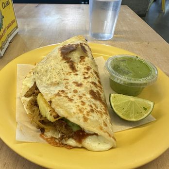 Tacos Chukis - Pork and Pineapple Quesadilla FTW - Tacos Near Me - Seattle, Washington Tacos Chukis - Pork and Pineapple Quesadilla FTW - Tacos Near Me - Seattle, Washington