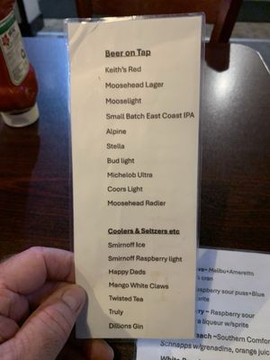 Menu photo 4 Uptown Pub Down Under Saint John, NB