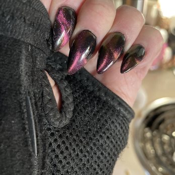 Sunset Nails and Spa - Second time fill and color change cat's eye - Nail Salons Near Me - St. George, Utah Sunset Nails and Spa - Second time fill and color change cat's eye - Nail Salons Near Me - St. George, Utah