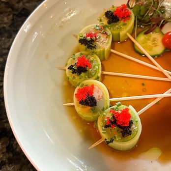 Oku - Halibut and Crab Lollipops - Sushi Bars Near Me - Santa Barbara, California Oku - Halibut and Crab Lollipops - Sushi Bars Near Me - Santa Barbara, California