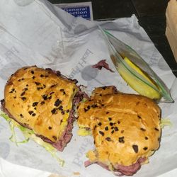 Severin Liquor Deli & Wine Cellar - Please be patient because she is making the food be herself. It's a very small place, but my sandwich was very good. Excellent service!