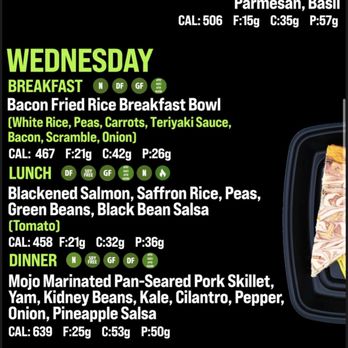 Meal Prep Sunday - Menu example - Food Delivery Services Near Me - Vista, California Meal Prep Sunday - Menu example - Food Delivery Services Near Me - Vista, California