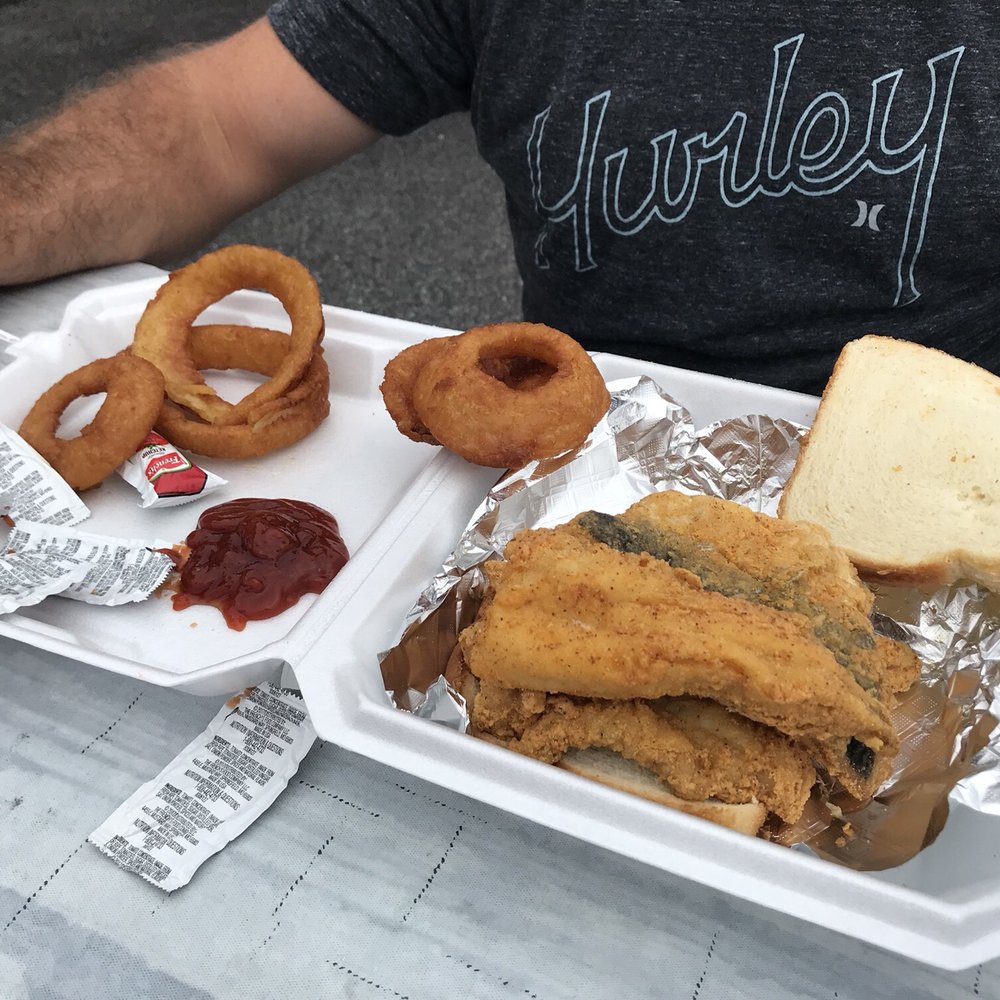 a tray of fried food a tray of fried food