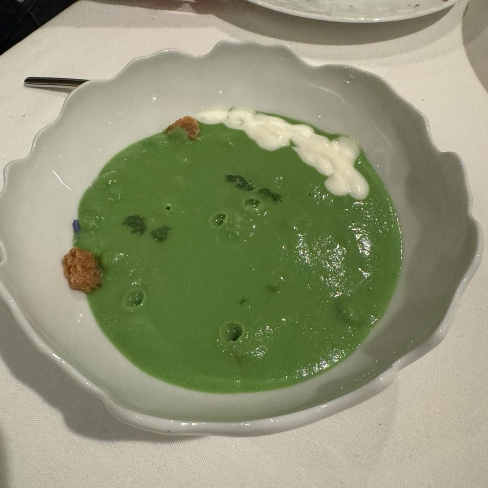 Foray - Pea soup - might be my favorite bite from tonight. - New American Near Me - Carmel-by-the-Sea, California