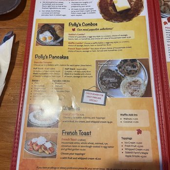 Polly's Pancake Parlor - Menu - Breakfast & Brunch Near Me - Sugar Hill, New Hampshire Polly's Pancake Parlor - Menu - Breakfast & Brunch Near Me - Sugar Hill, New Hampshire