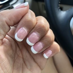 Too many coates on my gel manicure so it's pulling up. Too many coates on my gel manicure so it's pulling up.
