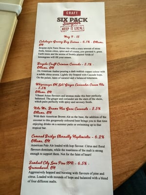 Menu photo 7 CRAFT Beer Market Ottawa, ON
