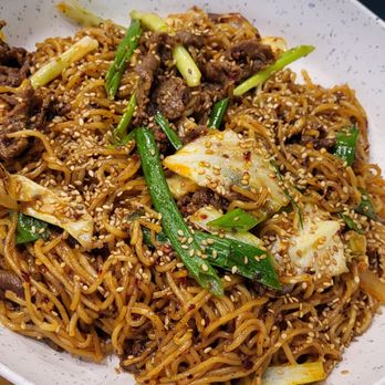 K Style Kitchen - Stir fried noodles with beef - Korean Near Me - Albuquerque, New Mexico