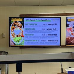 Goodwin's Organic Foods and Drinks - Menu options.