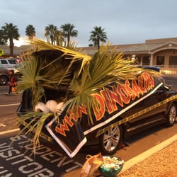 Odyssey Charter Schools - Trunk or treat! We did Jurassic Park theme.
