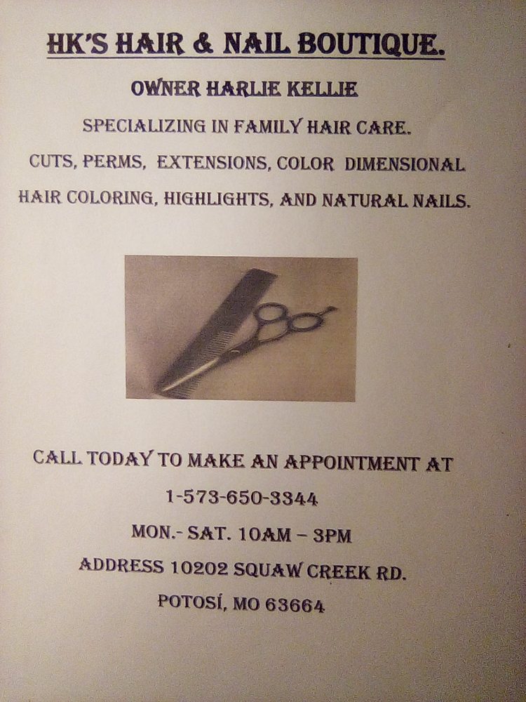 HK‘S HAIR & NAIL BOUTIQUE Request an Appointment 10202 Squaw Creek