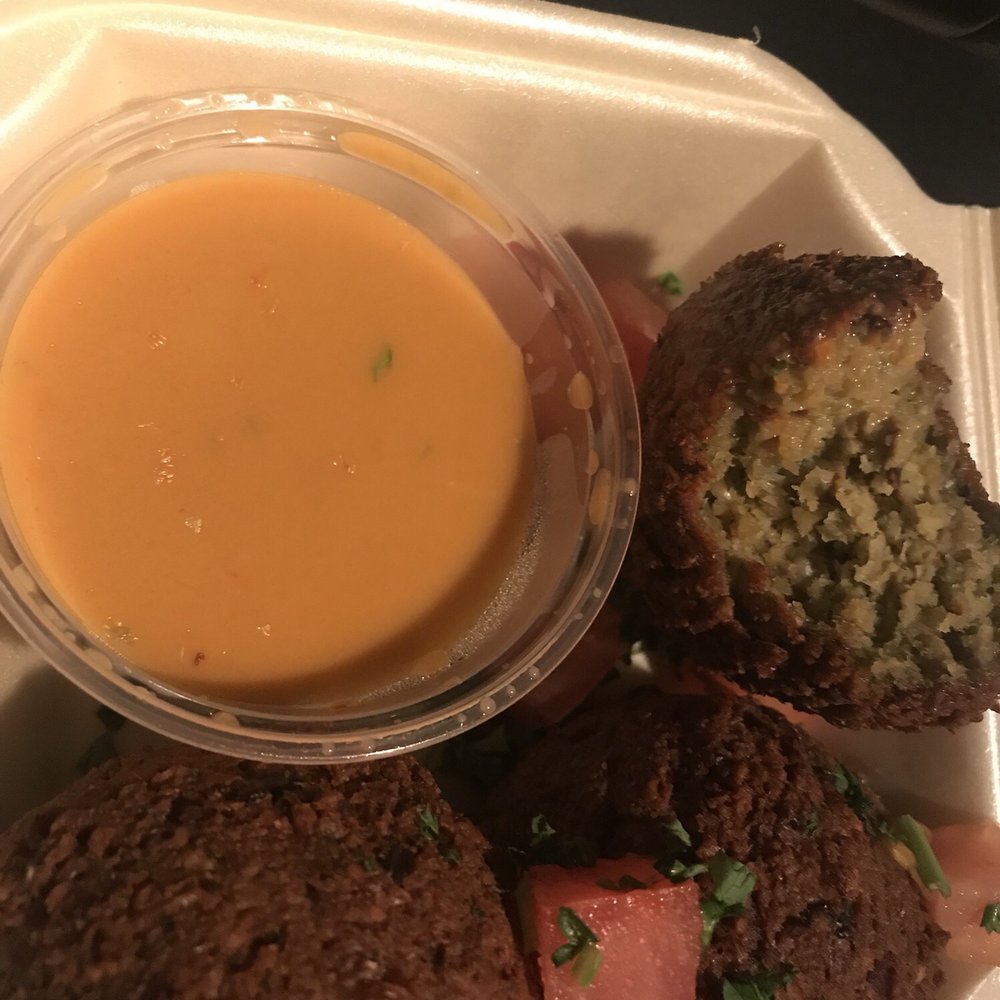 Aladdin's Eatery - Grandview - Falafel with House-made Hot Sauce - Middle Eastern Near Me - Columbus, Ohio