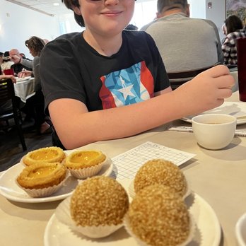 Star Kitchen - Egg custard and sesame balls - Dim Sum Near Me - Denver, Colorado Star Kitchen - Egg custard and sesame balls - Dim Sum Near Me - Denver, Colorado