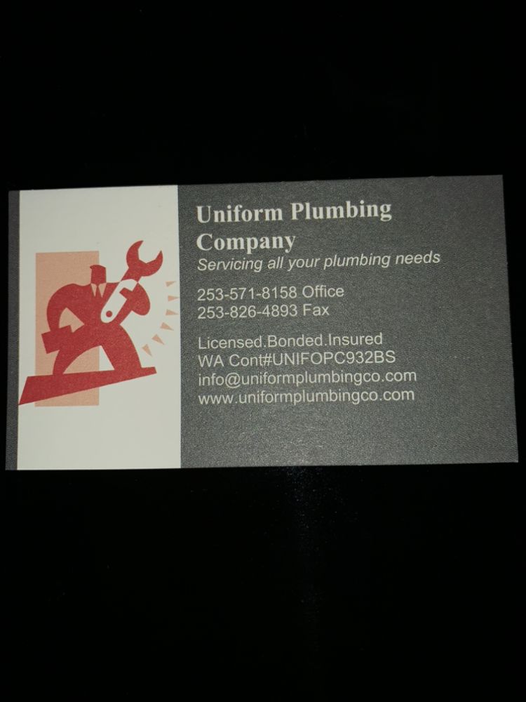 Slide of Uniform Plumbing Company