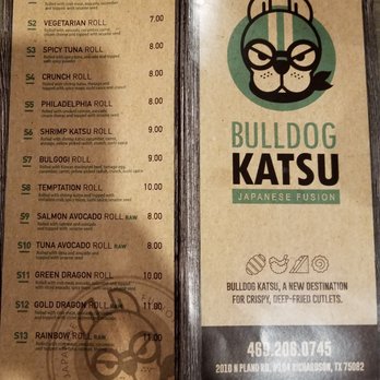 Bulldog Katsu - Menu - Korean Near Me - Richardson, Texas