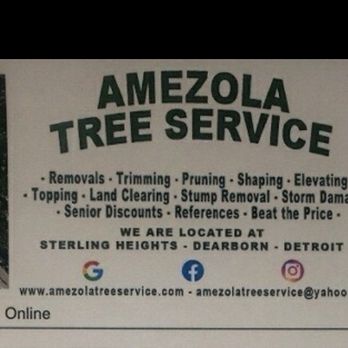 Amezola Tree Service - Picture of the Company logo so they don't try to say I have the wrong company. - Tree Services Near Me