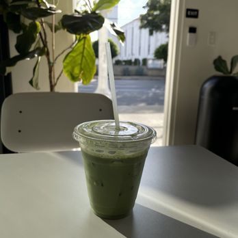 CAFE/5 - Iced matcha - sweetened - Coffee & Tea Near Me - Los Angeles, California