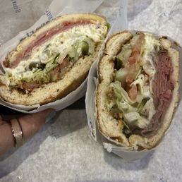 Italian Sandwich (Salami, Pepperoni, Capicola, Mortadella & Provolone Cheese) & Roast Beef & Provolone Cheese Italian Sandwich (Salami, Pepperoni, Capicola, Mortadella & Provolone Cheese) & Roast Beef & Provolone Cheese
