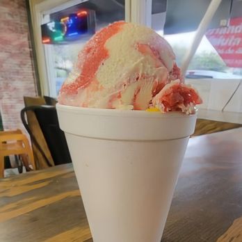 Pa'Latino paleteria - Mango and Strawberry & Cream, 2 scoops in a cup - Ice Cream & Frozen Yogurt Near Me - Newark, California Pa'Latino paleteria - Mango and Strawberry & Cream, 2 scoops in a cup - Ice Cream & Frozen Yogurt Near Me - Newark, California