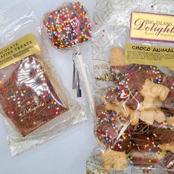 Big Island Delights - Chocolate Krispies Treats, Marshmallow Lollipop, Chocolate Animals