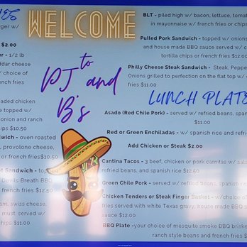 PJ&B’s Rio Cafe - July 2024 - New Mexican Cuisine Near Me - Carlsbad, New Mexico
