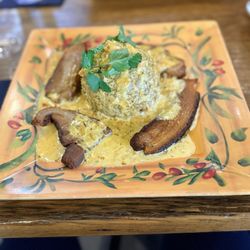 Tony Locos Bar & Restaurant - Pork belly with mofongo