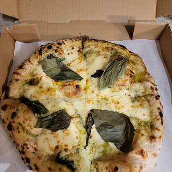 Show Me Pizza - I got a pesto Margherita pizza. - Pizza Near Me - Austin, Texas