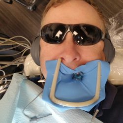 Modern Endodontics of Buckhead - A selfie taken during a pause in the root canal.