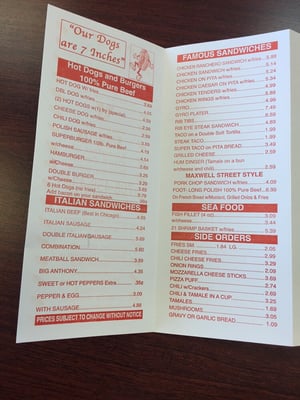 Menu photo 2 Donald's Famous Hot Dogs Chicago, IL